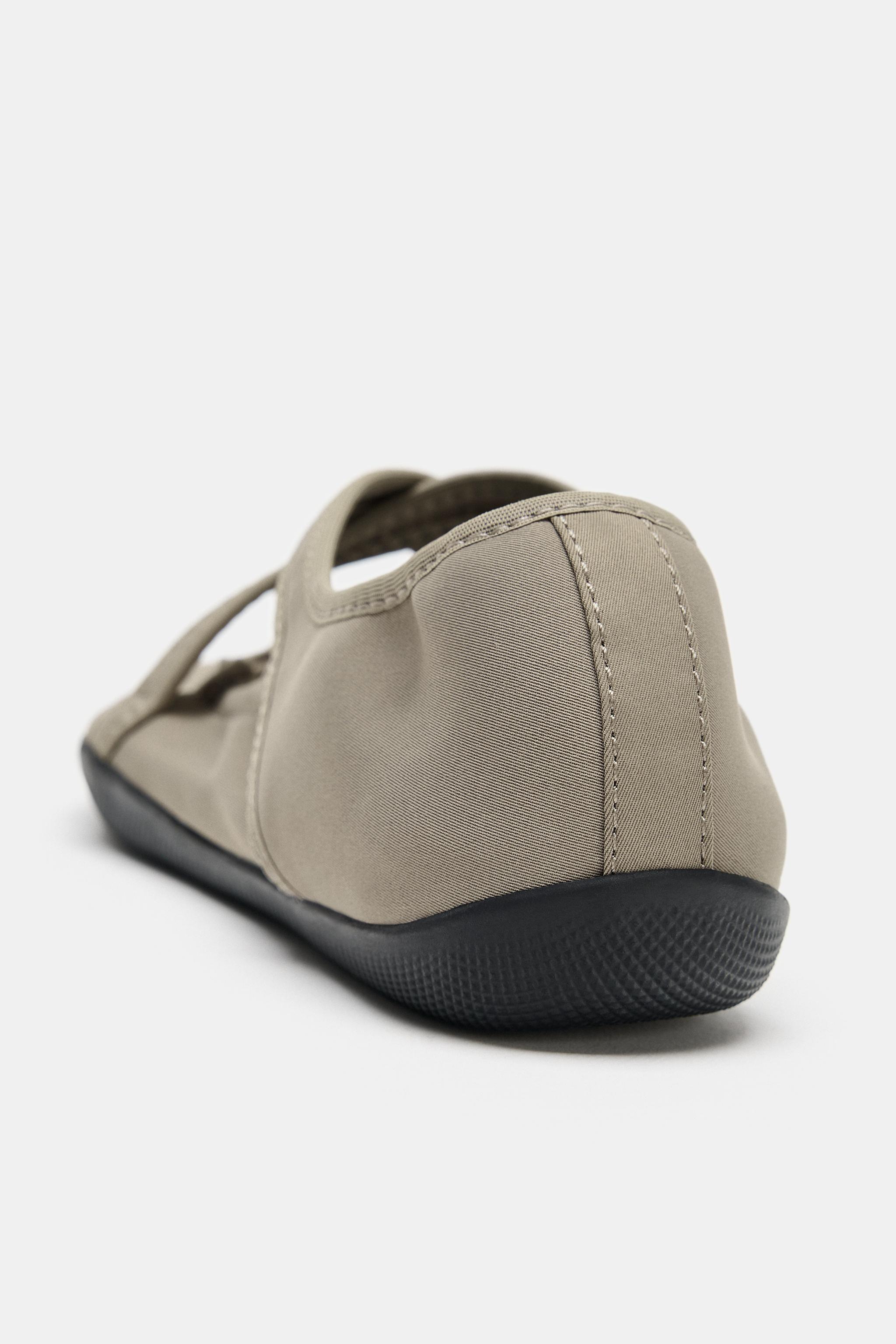 CROSS-STRAP SPORT BALLET FLATS