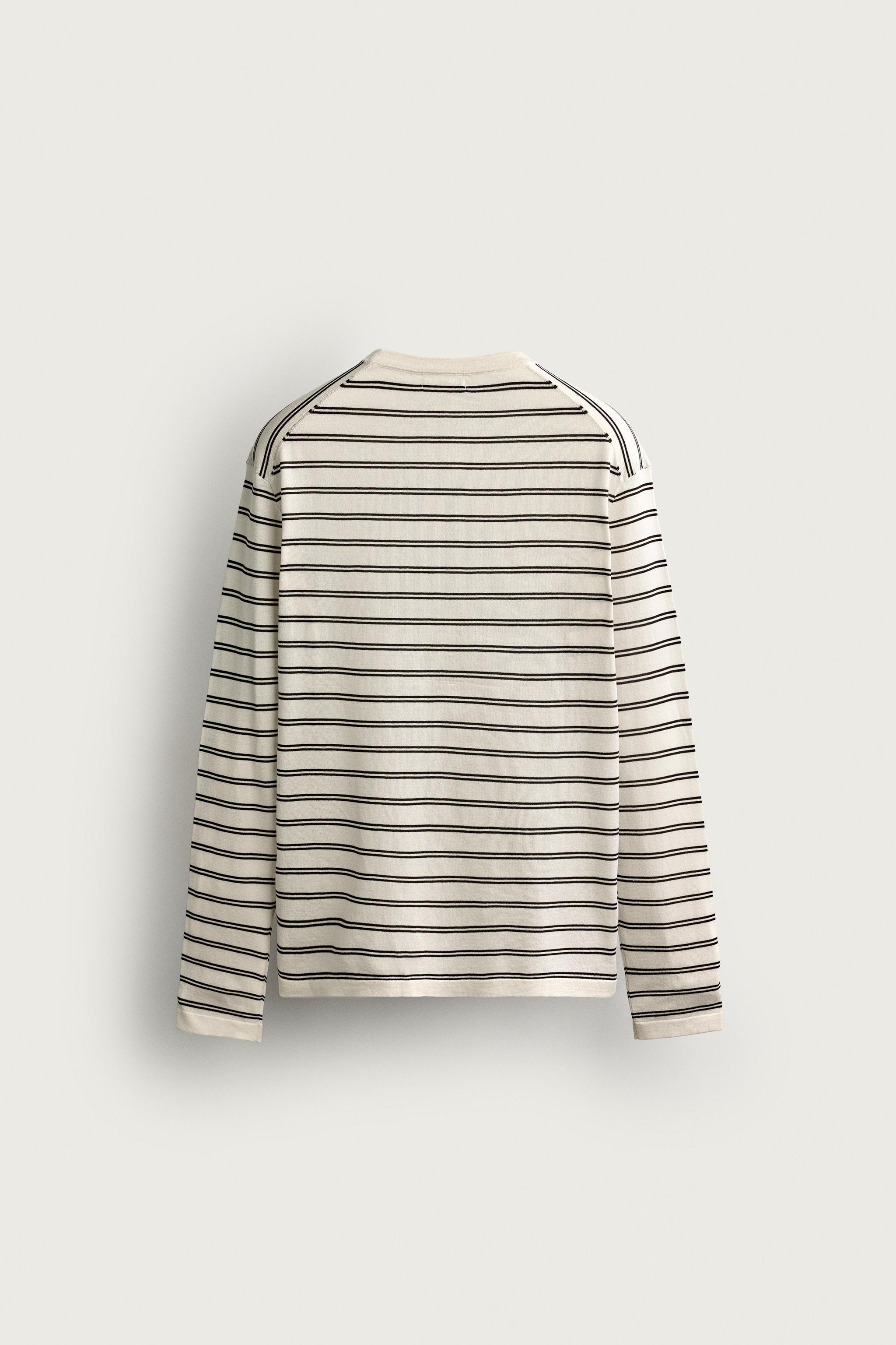 LIGHTWEIGHT STRIPED JACQUARD JUMPER