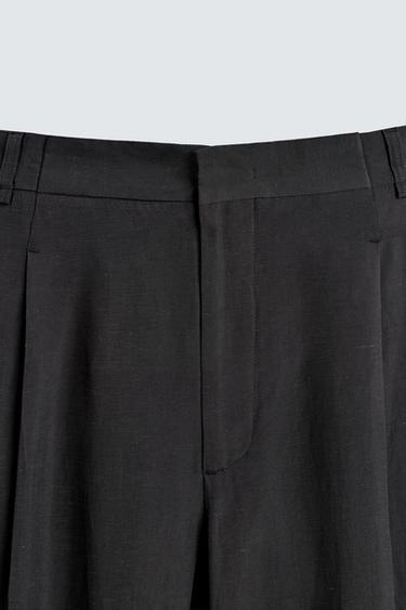 RELAXED FIT WIDE-LEG SUIT TROUSERS - Anthracite grey by Zara - Image 8