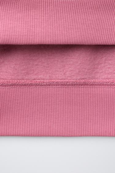 EMBROIDERED SLOGAN SWEATSHIRT - Pink by Zara - Image 3