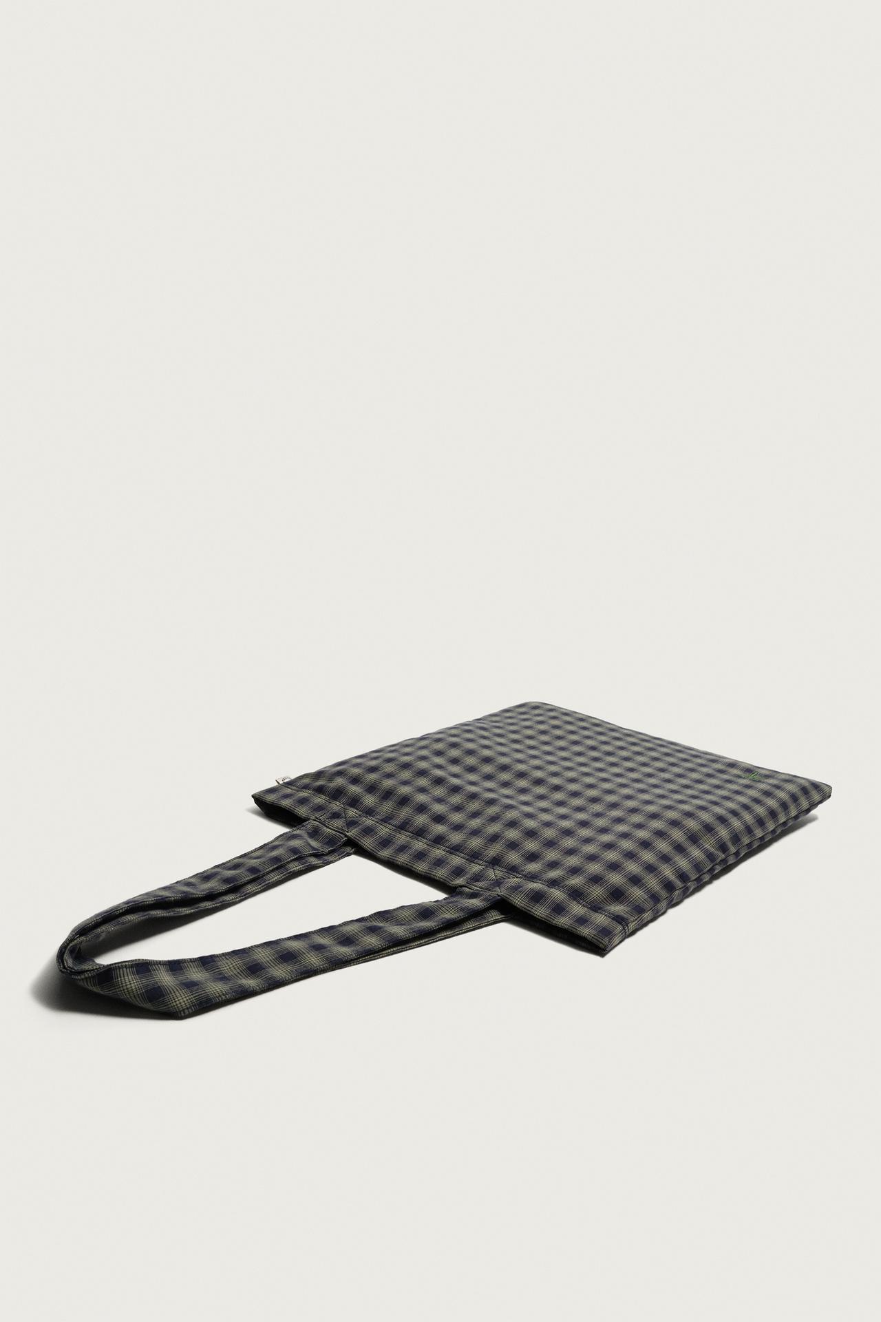 FABRIC SHOPPER BAG — Green