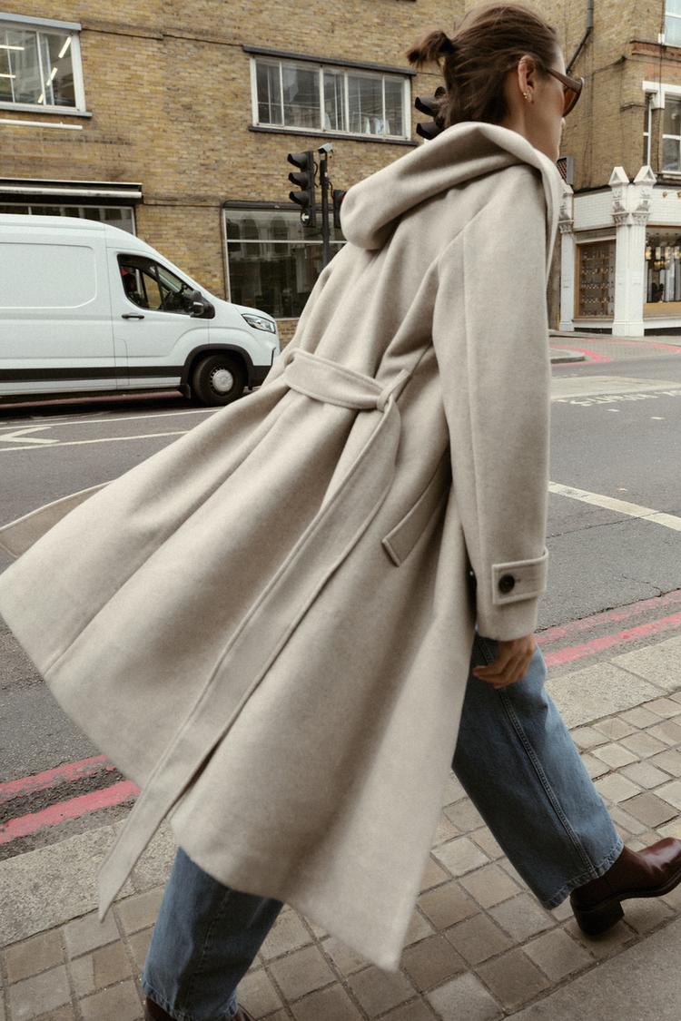 SOFT HOODED COAT