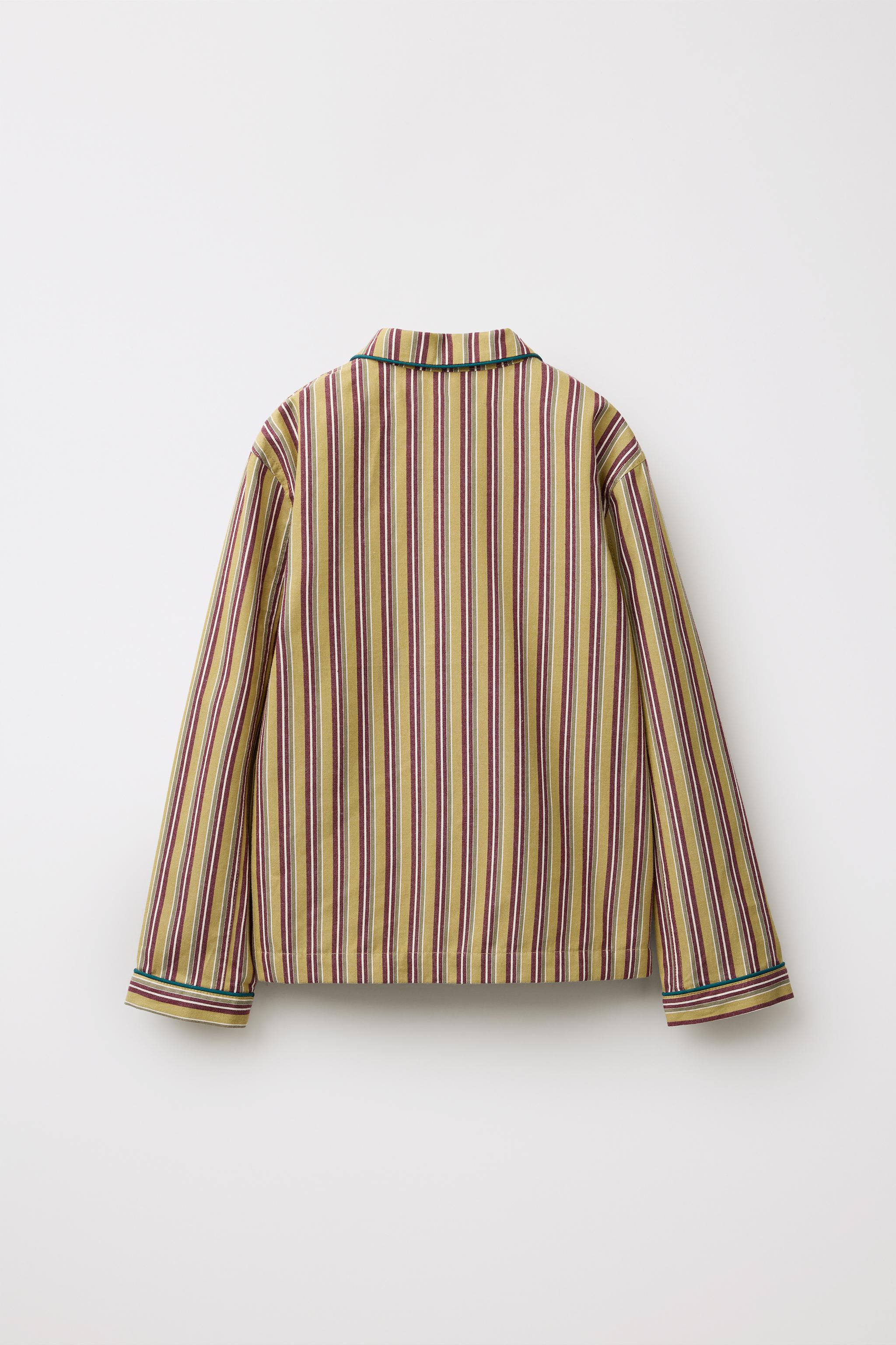 LIMITED EDITION STRIPED PYJAMA SHIRT - Multicoloured | ZARA India