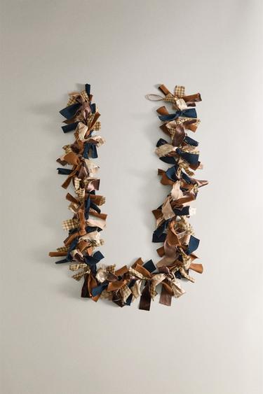 CHRISTMAS FABRIC GARLAND - Brown by Zara