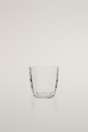 COPO COM RELEVO DE QUADRADOS - Transparente da Zara - Imagem 0