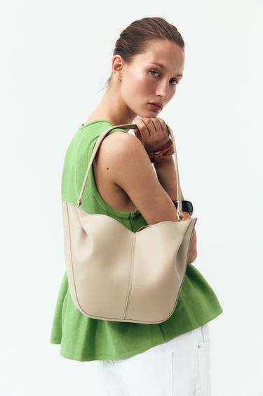 KNIT PEPLUM TOP - Light green by Zara - Image 4