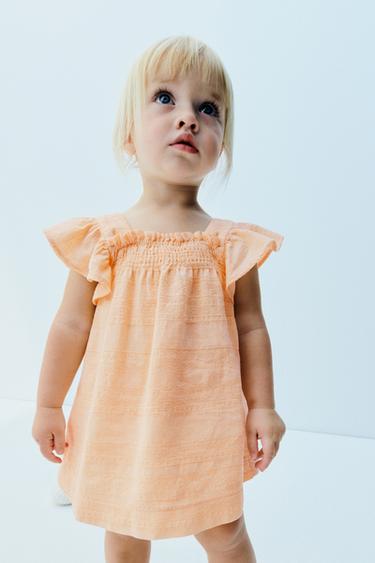 VESTIDO Y BRAGUITA GRECA - Melocotón de Zara