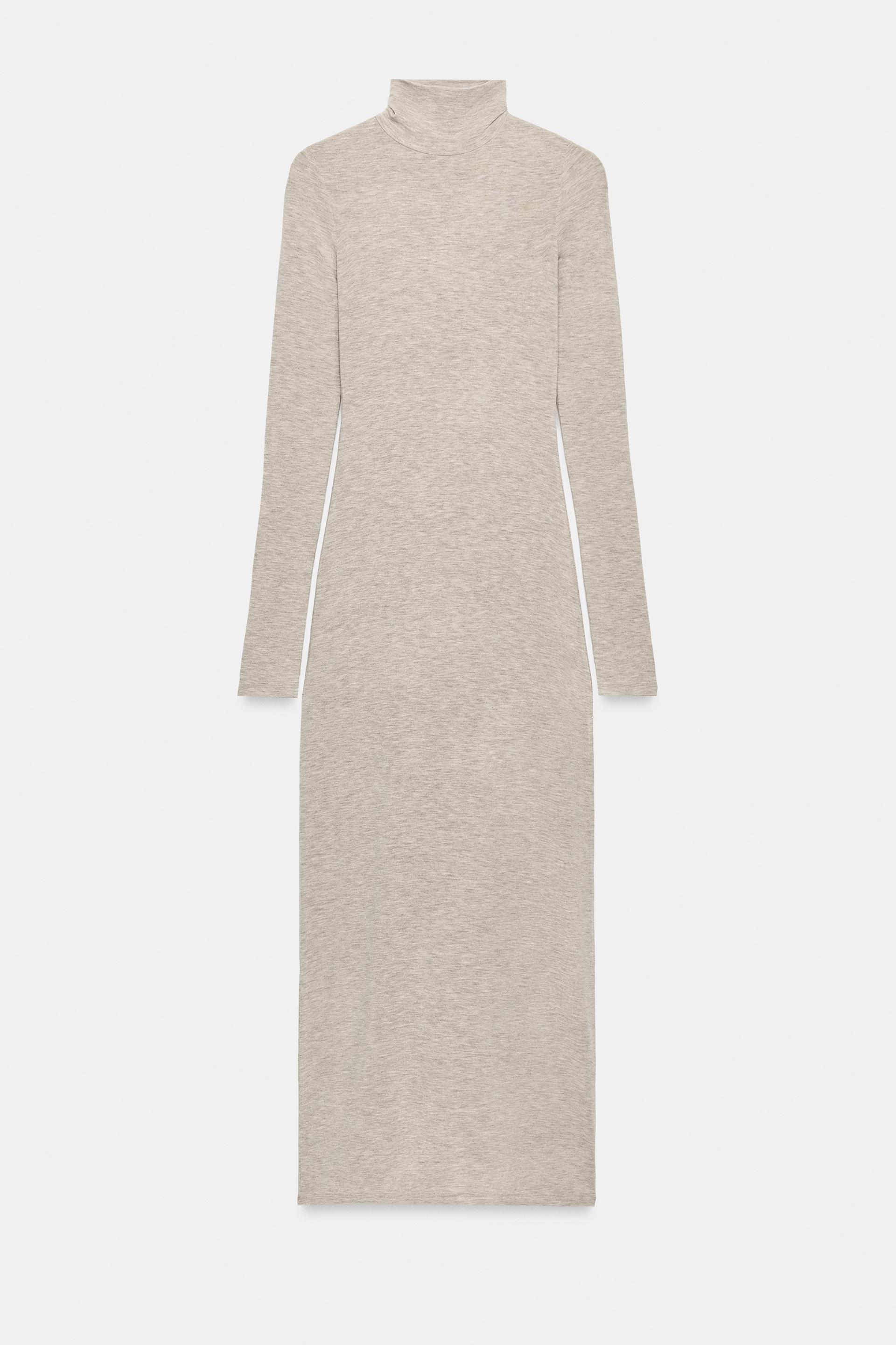 HIGH-NECK MAXI DRESS thumbnail 5