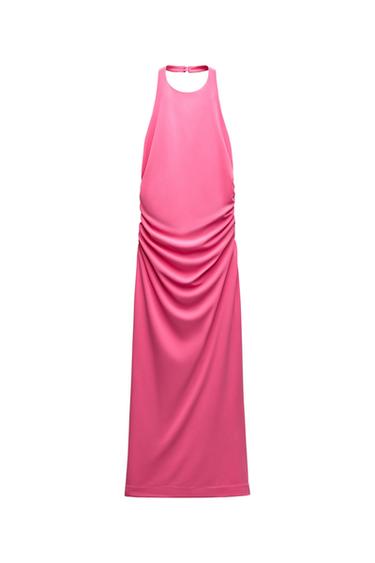 OPEN-BACK MIDI DRESS