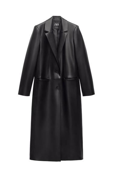 FAUX LEATHER COAT