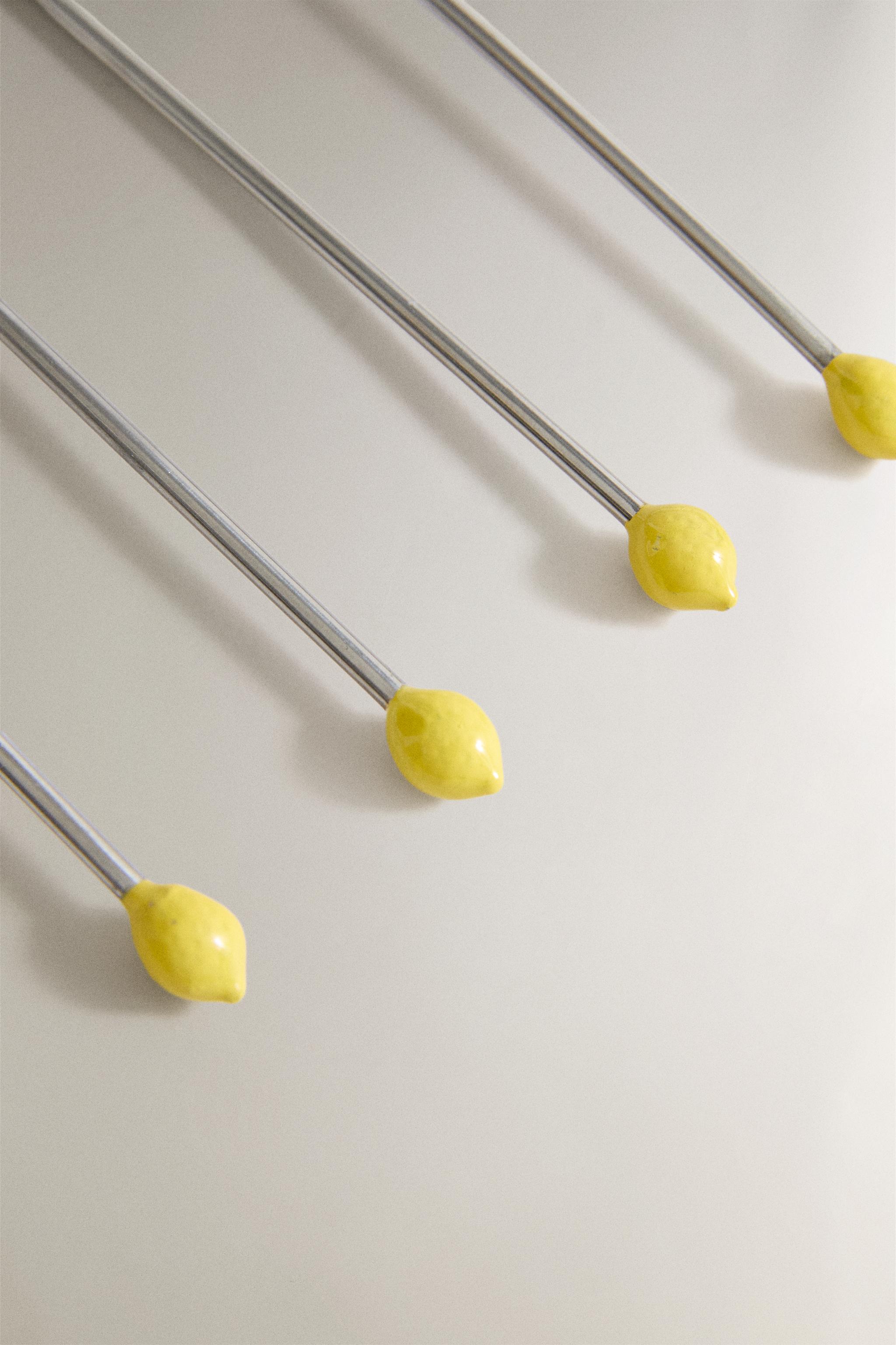 Zara PACK OF STEEL LEMON SPOONS (PACK OF 6) — фото 3