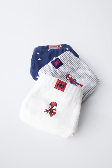 1 1/2-6 ANS/ PACK DE TROIS SLIPS SPIDEY © MARVEL - Bleus marine / Écrus de Zara - Image 4