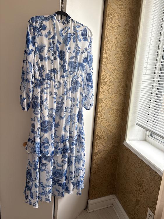 BELTED PRINTED MIDI DRESS - Image 2