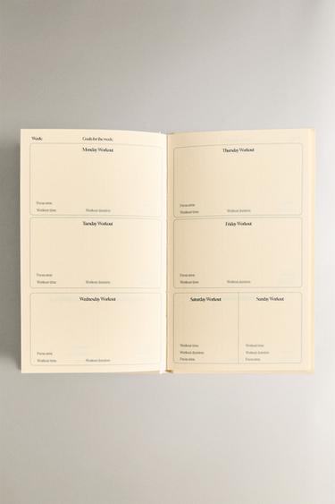 TRAINING NOTEBOOK SET (SET OF 3) - Grey / Beige by Zara - Image 3