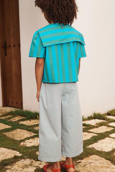JUPE-CULOTTE À RAYURES LIMITED EDITION - rayures de Zara - Image 1
