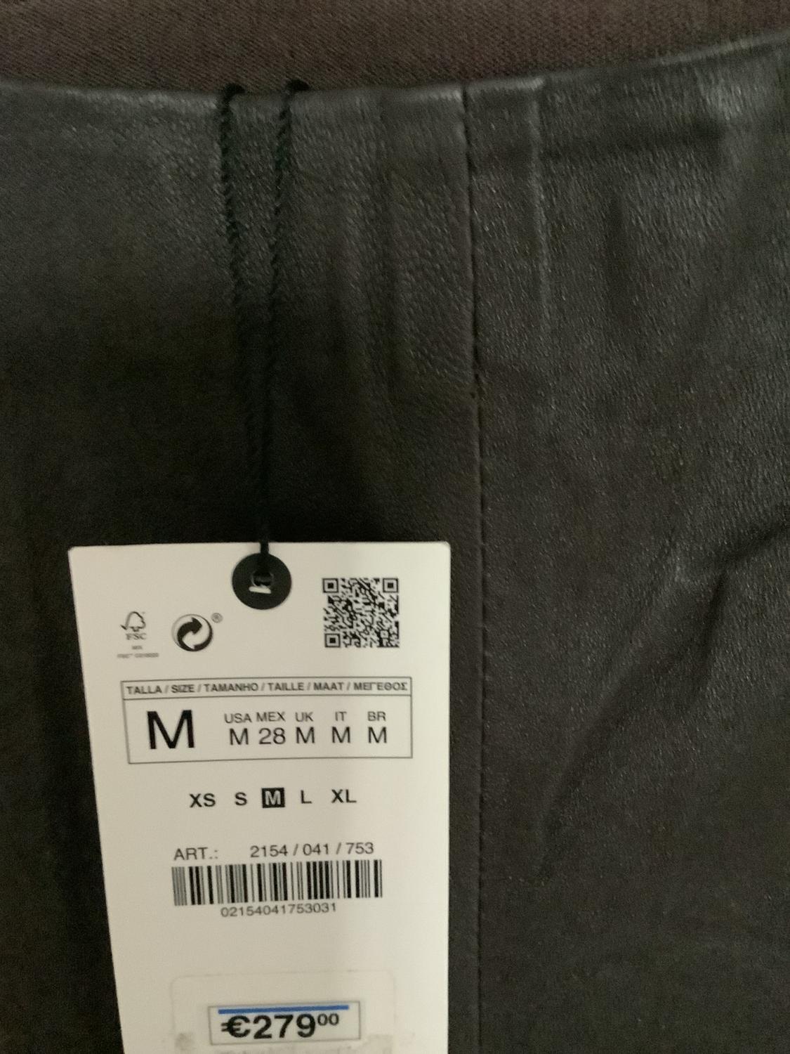 CROPPED FLARE LEATHER TROUSERS - Image 3