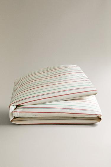 HOUSSE DE COUETTE ENFANT RAYURES MULTICOLORES - Multicolore de Zara - Image 4