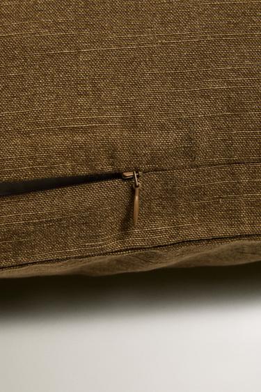 HOUSSE DE COUSSIN BRODÉE - Beige foncé de Zara - Image 3
