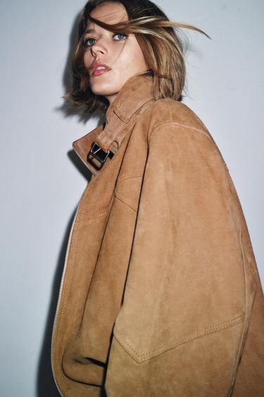 SUEDE LEATHER JACKET ZW COLLECTION LIMITED EDITION - Light brown by Zara - Image 0