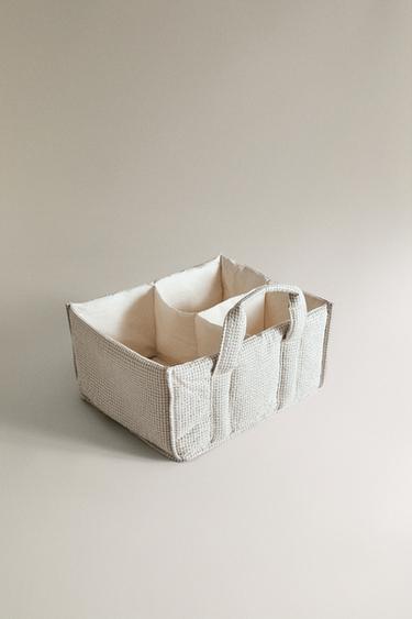 ORGANISATEUR DE BUREAU ENFANT CARREAUX VICHY - Gris de Zara - Image 1