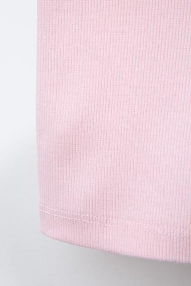PEPPA PIG ™ RIBBED CYCLING LEGGINGS - Pastel pink by Zara - Image 3