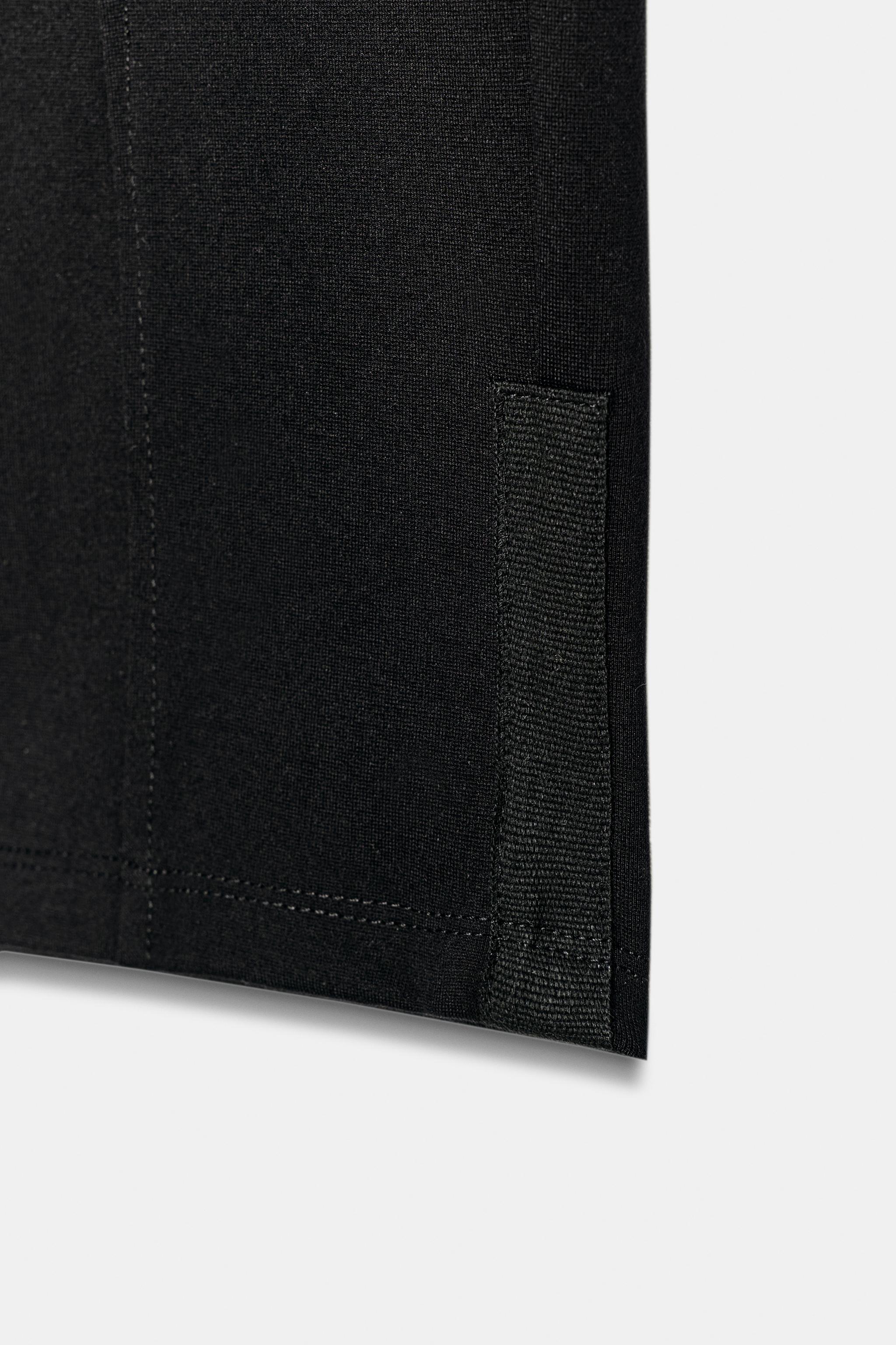 Женские леггинсы Zara INTERLOCK CAPRI LEGGINGS — фото 7