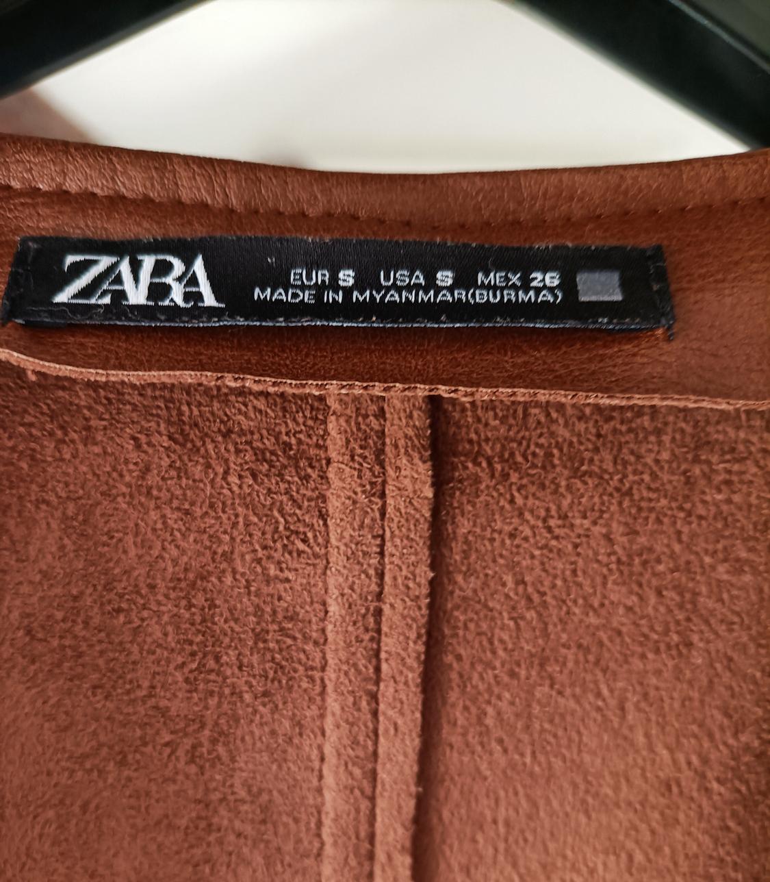 FAUX LEATHER PINAFORE SKIRT - Image 4