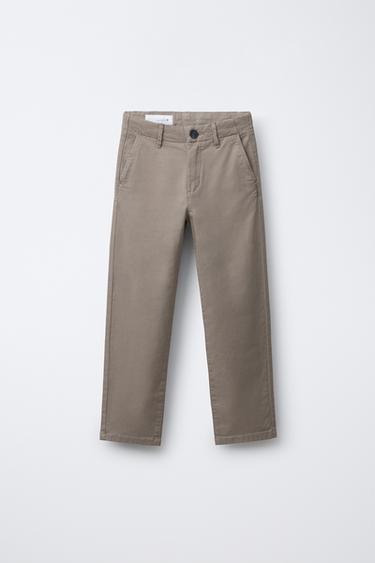 PANTALON CHINO BASIQUE - Beige de Zara