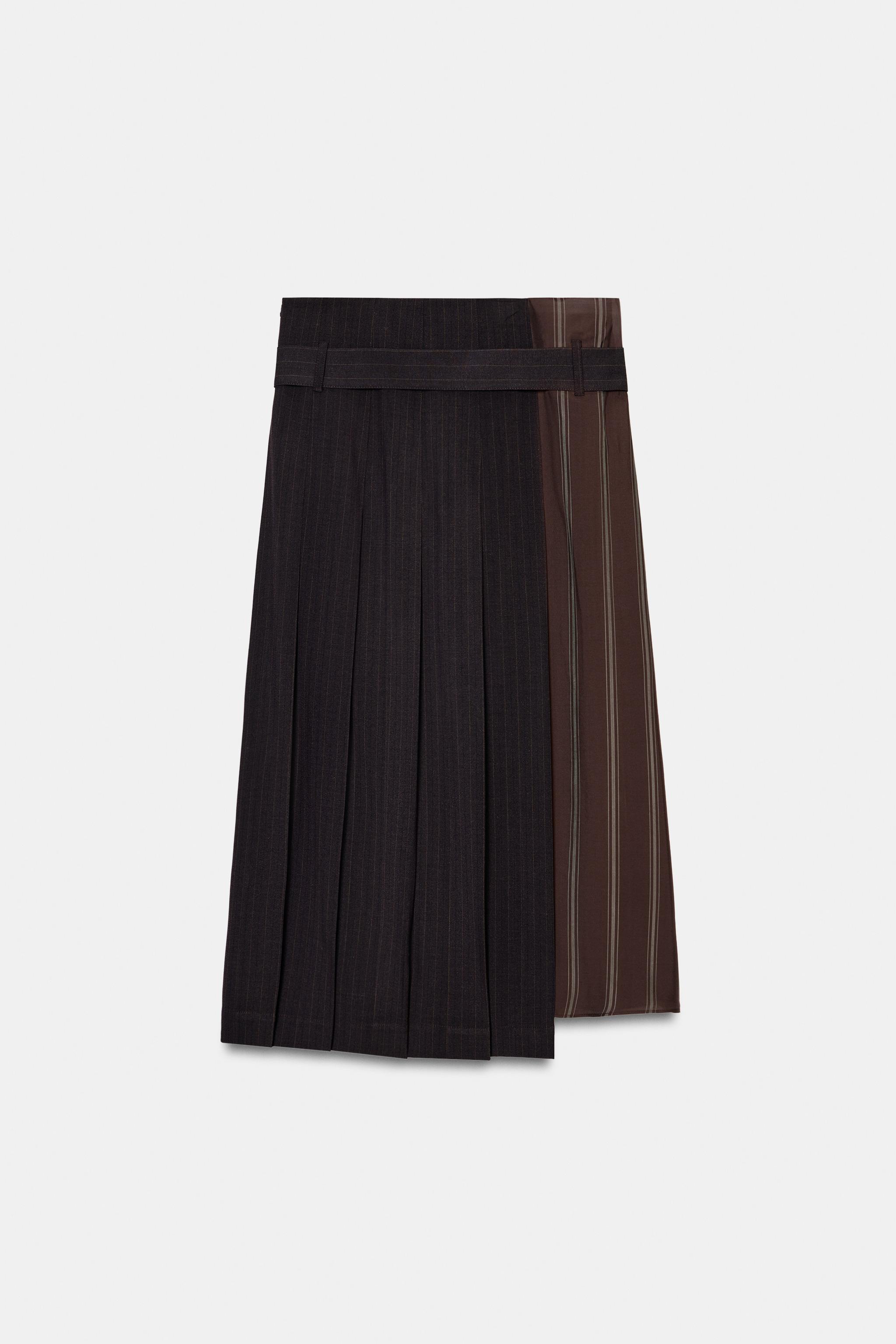 JUPE BIMATIÈRE AVEC CEINTURE ZW COLLECTION