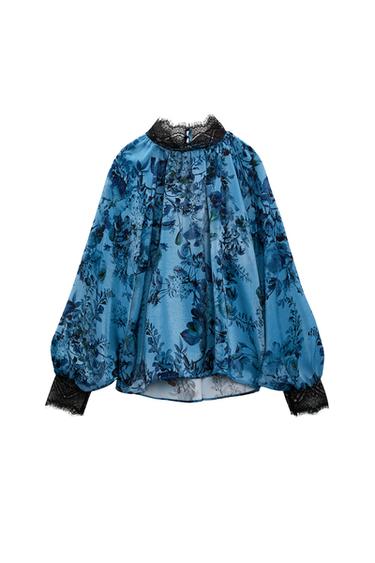 COMBINATION FLORAL PRINT SHIRT