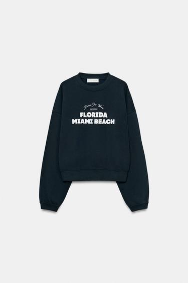 SLOGAN SWEATSHIRT - Navy blue by Zara - Image 0