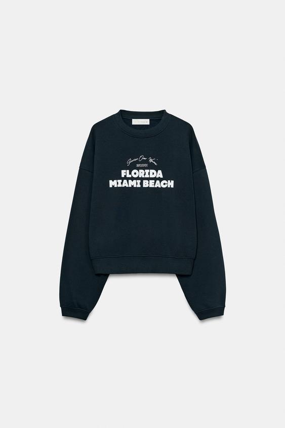 SUDADERA TEXTO - Marino de Zara - Imagen 0