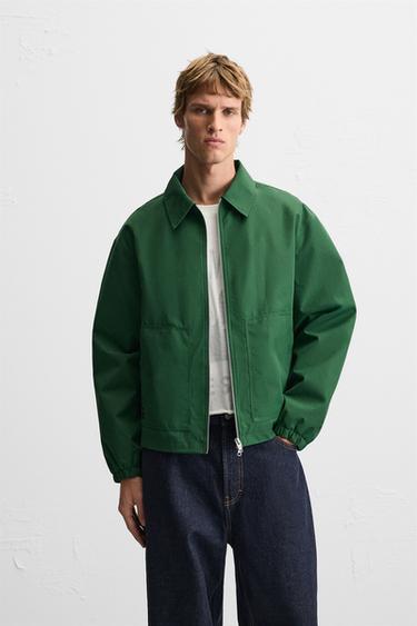 Zara TECHNICAL JACKET - Green