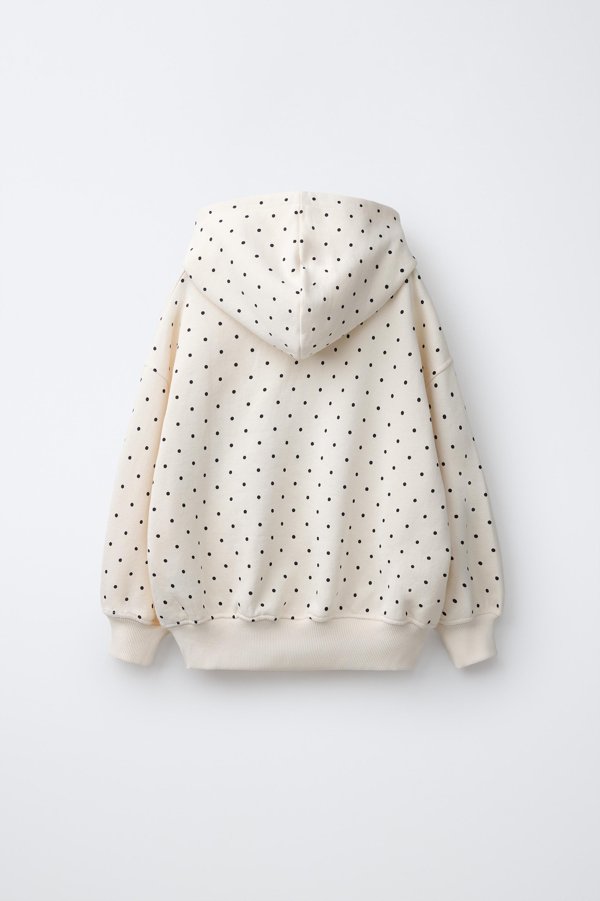 POLKA DOT & TEXT HOODIE
