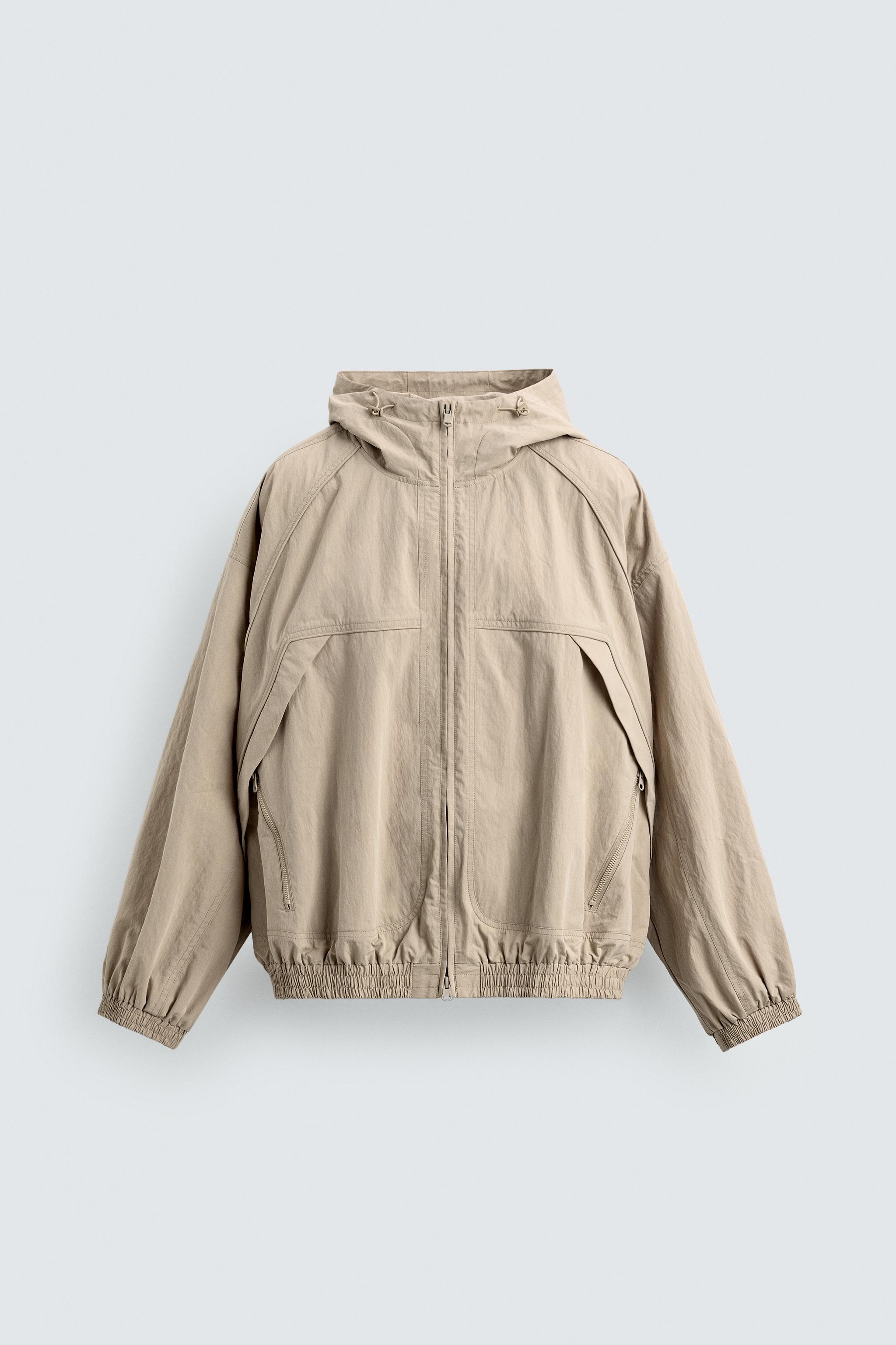 リラックスフィットテクニカルジャケット - ベージュ | ZARA Japan / 日本