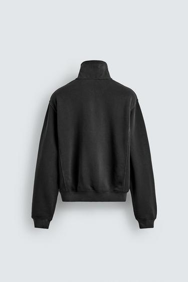 SWEAT COL ZIPPÉ BANDE AARON LEVINE X ZARA - Noir de Zara - Image 7