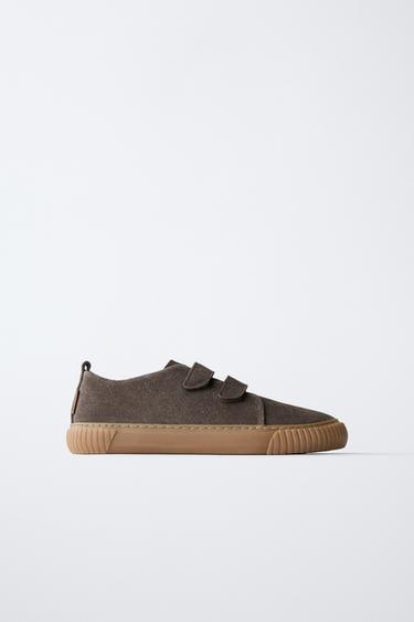 SPLIT SUEDE BAREFOOT TRAINERS - Brown by Zara - Image 0