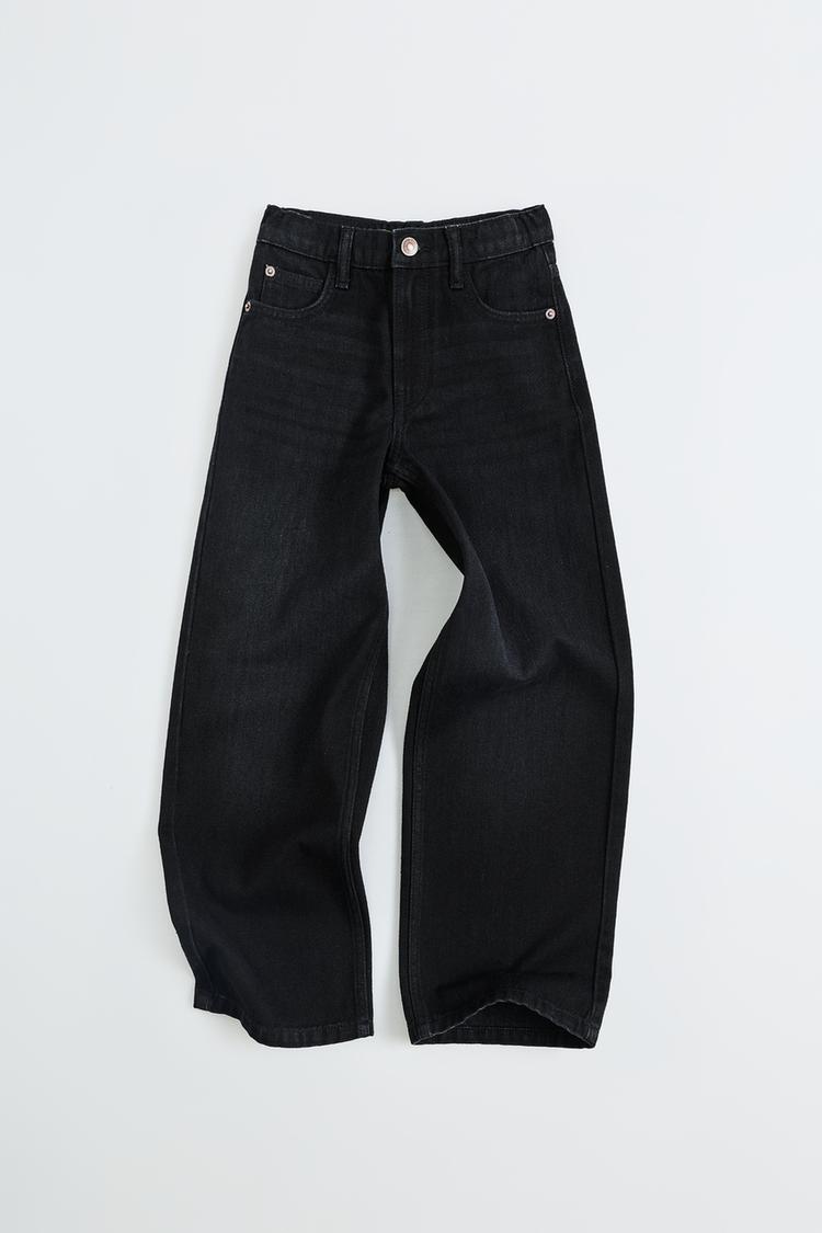 WIDE LEG JEANS — Black