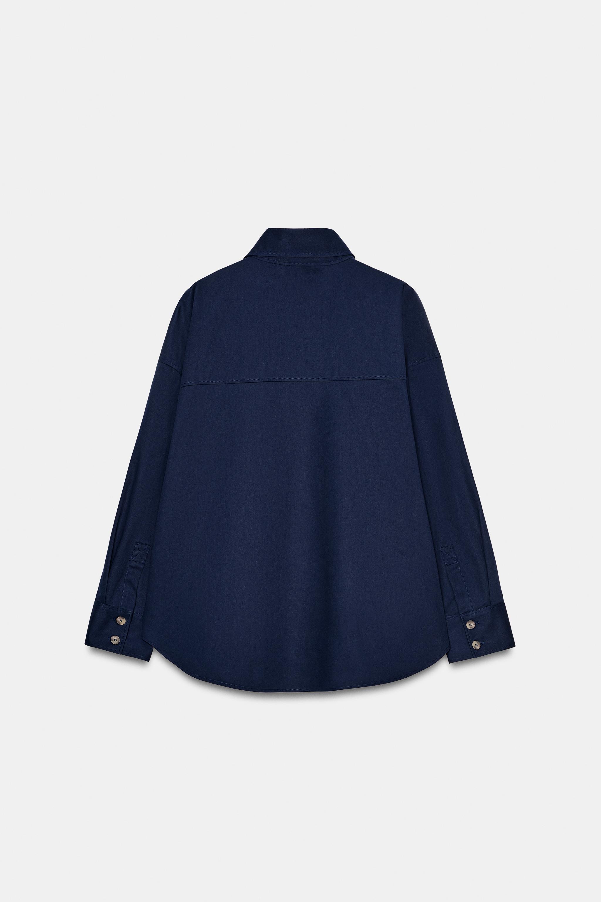 HIGH-NECK SHIRT - Blue | ZARA Spain