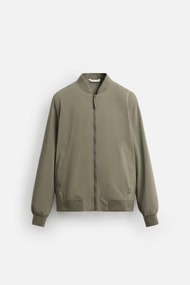 CAZADORA BOMBER LIGERA - kaki-med de Zara