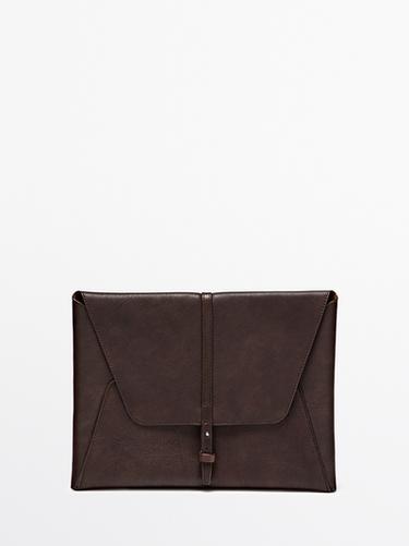 Zara Nappa leather iPad case - Brown