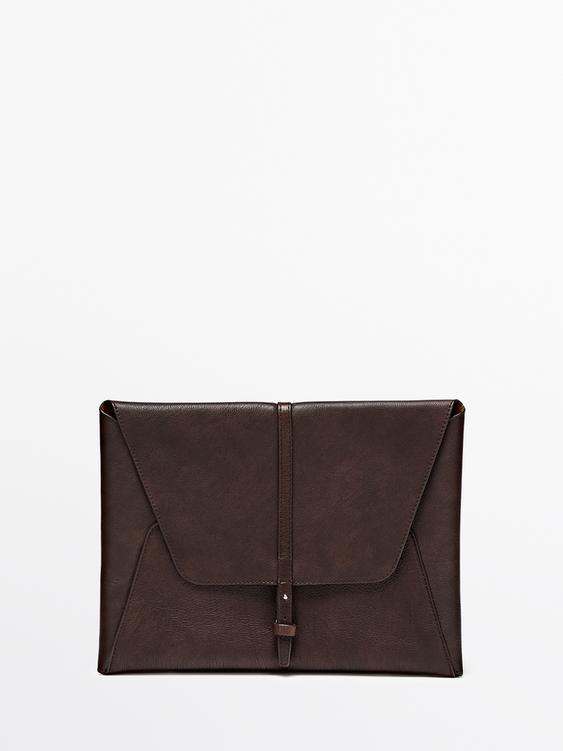 Nappa leather iPad case