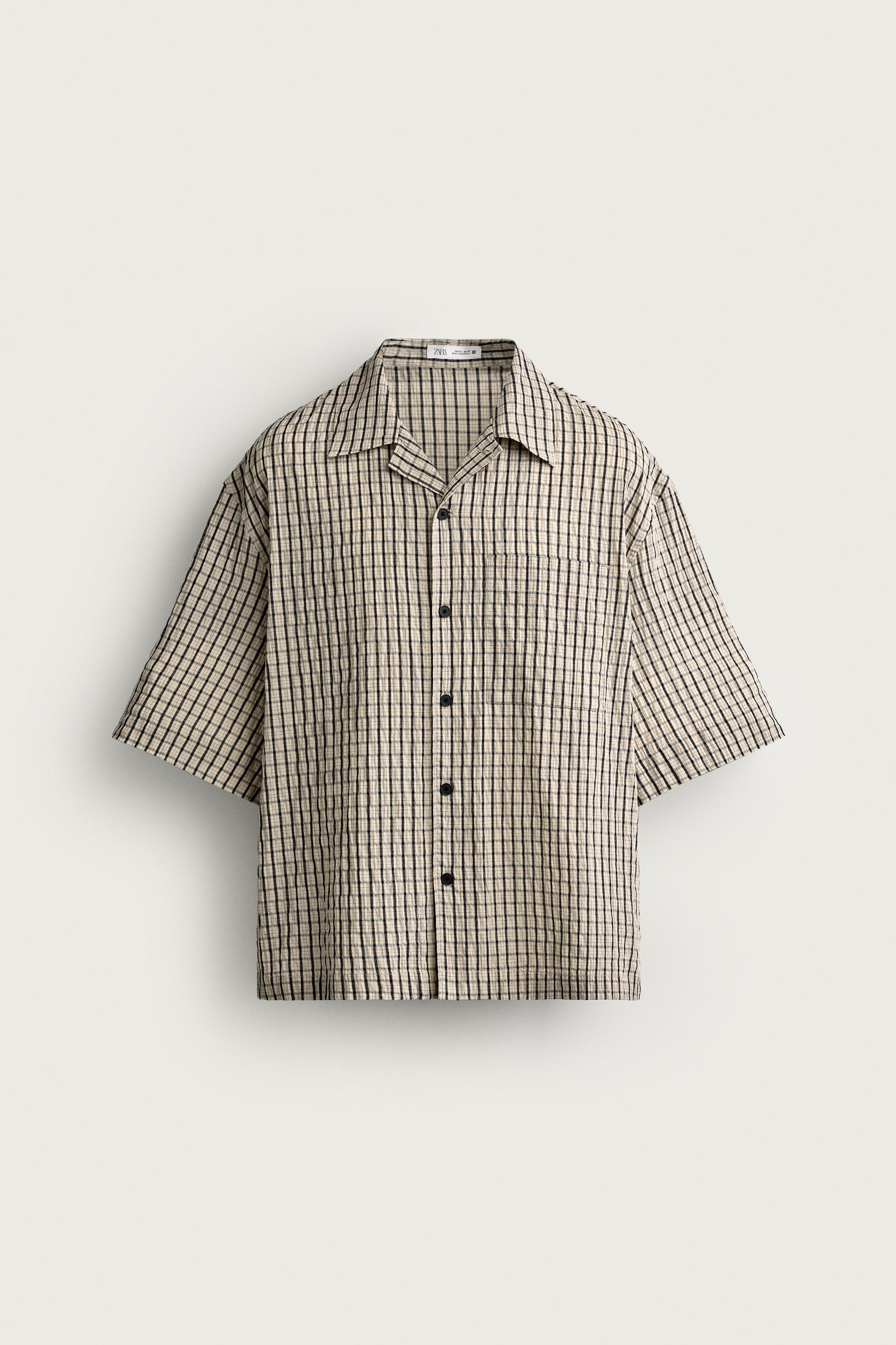 RELAXED FIT PLAID SHIRT
