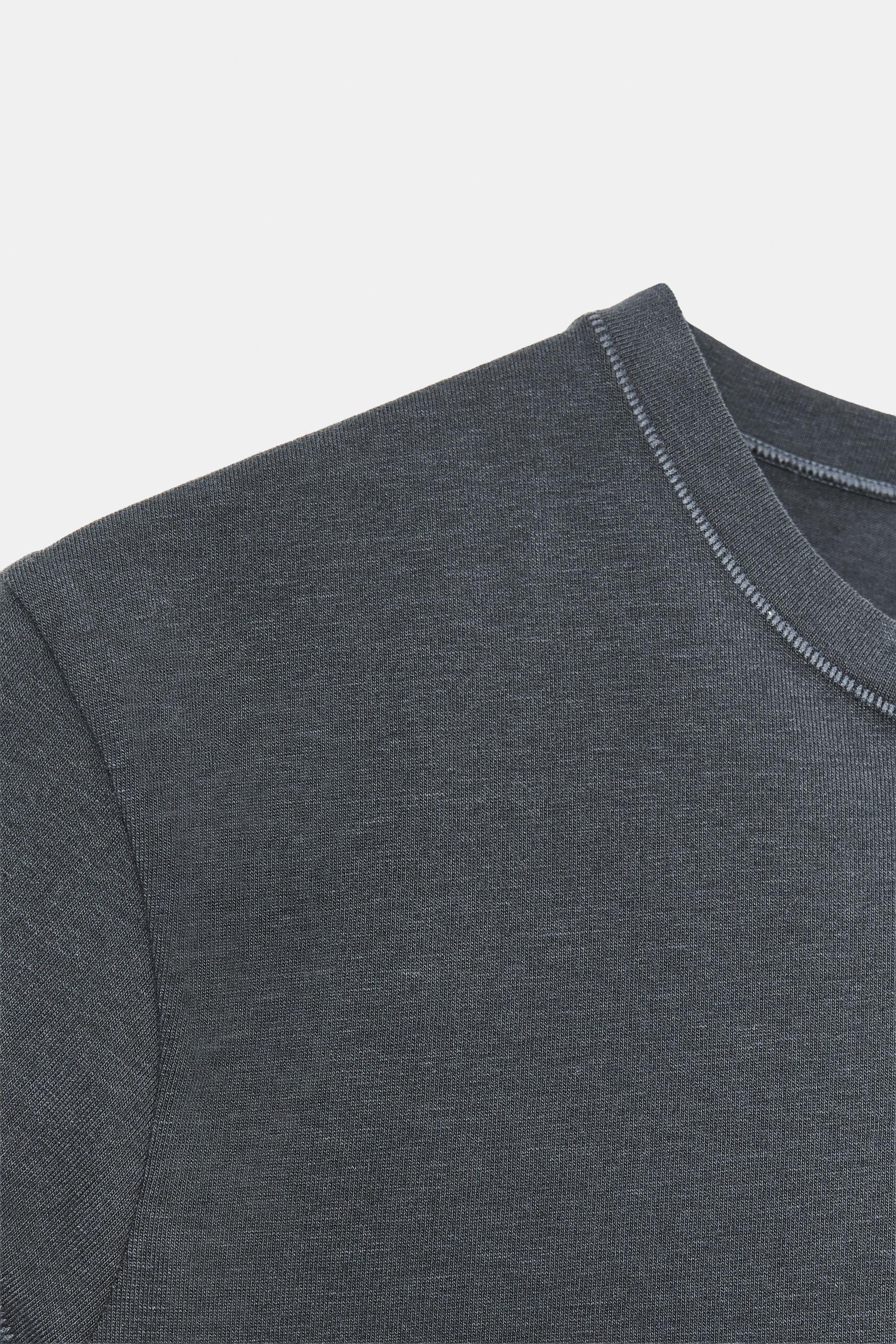 SLIM FIT KISA KOLLU T-SHIRT - Görsel 7