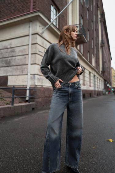 TRF BAGGY BARREL KÖZEPES DERÉK FARMER – Kék a ZARA-tól