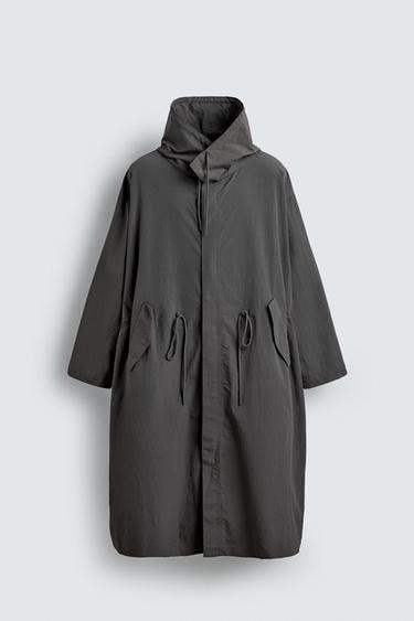 Zara 加大碼版型派克外套 LIMITED EDITION - 中灰色