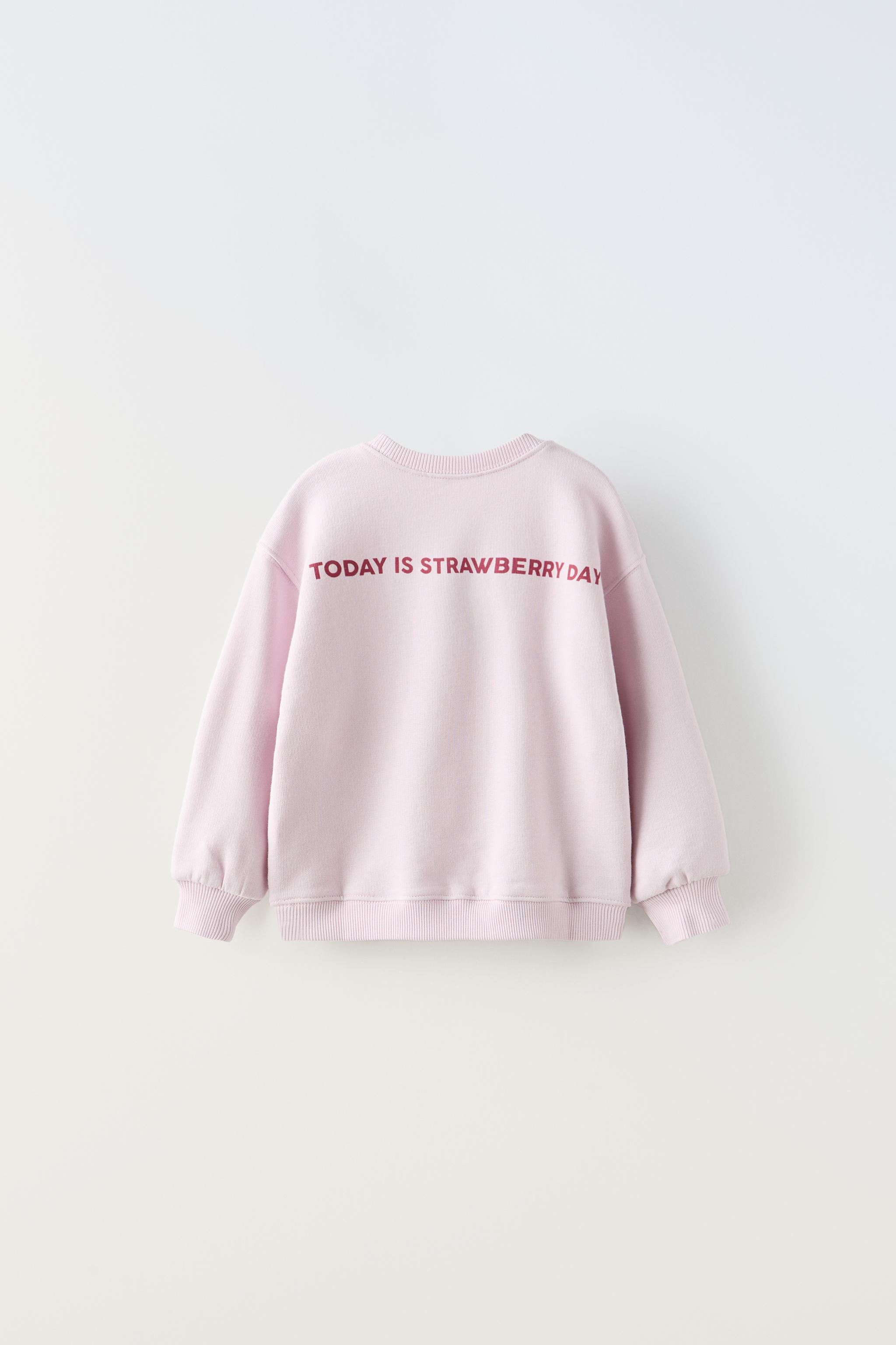 Zara pink outlet sweatshirt