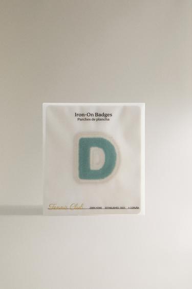 THERMO-ADHESIVE LETTER D PATCH - Blue by Zara - Image 4