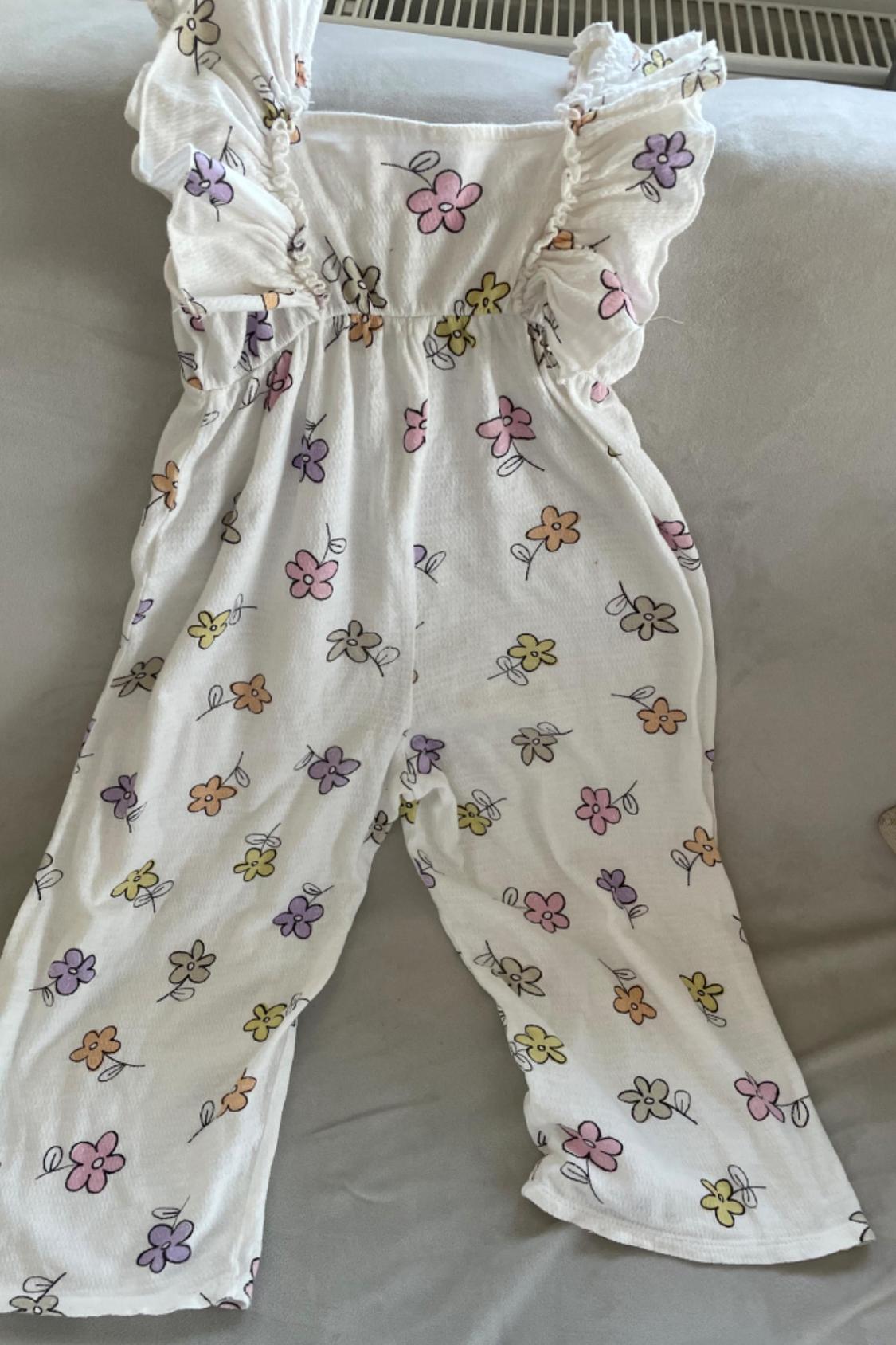 TEXTURED FLORAL JUMPSUIT - Image 2