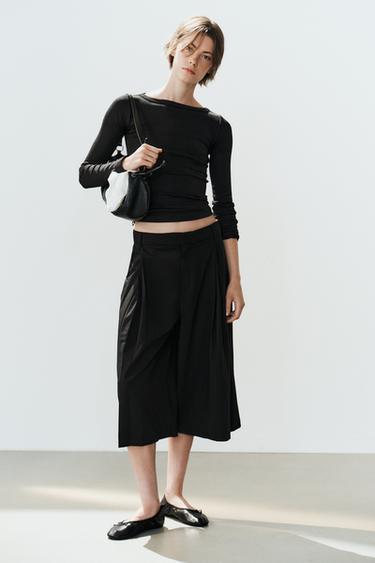 BERMUDASHORTS LANG MIT ZIERFALTEN - Schwarz von Zara - Bild 0